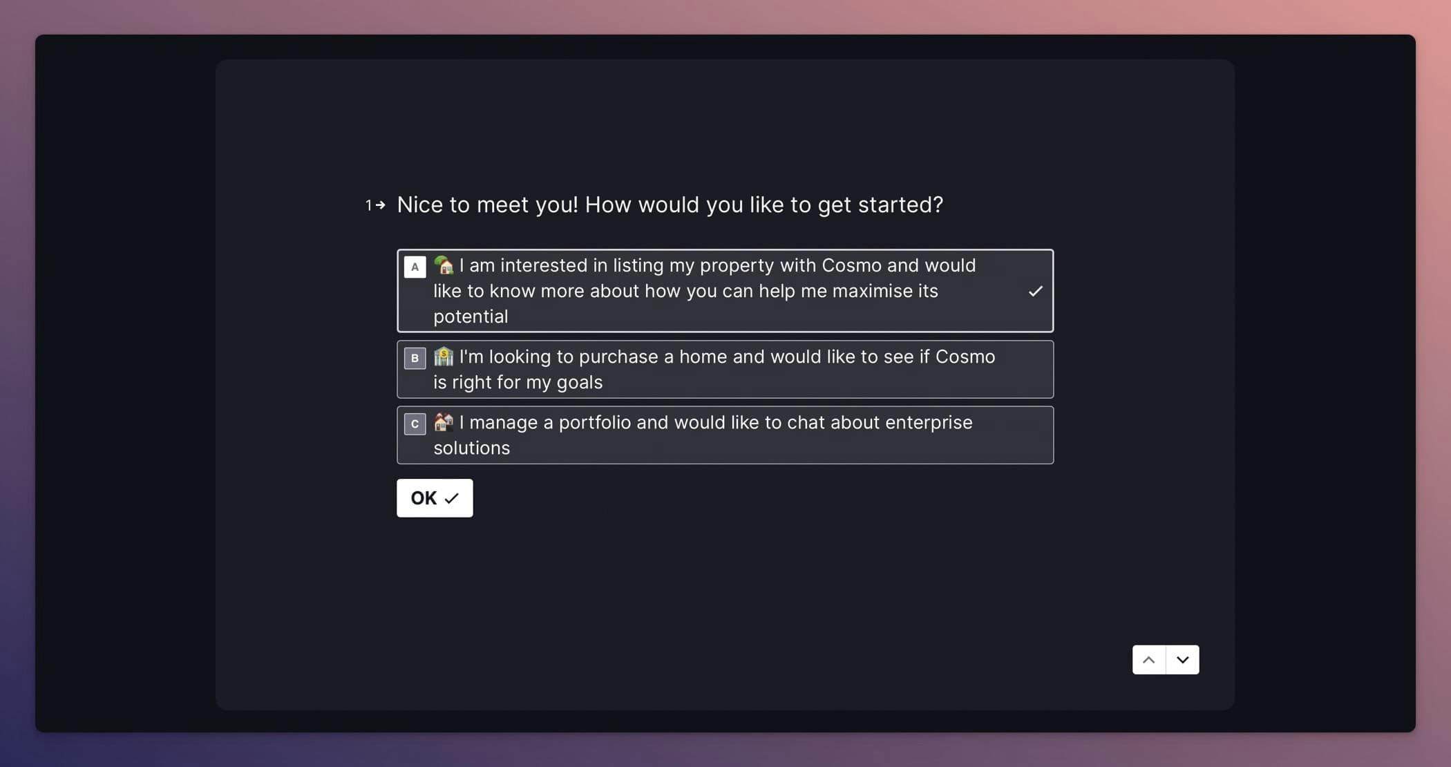 A screenshot of the Get Started page.